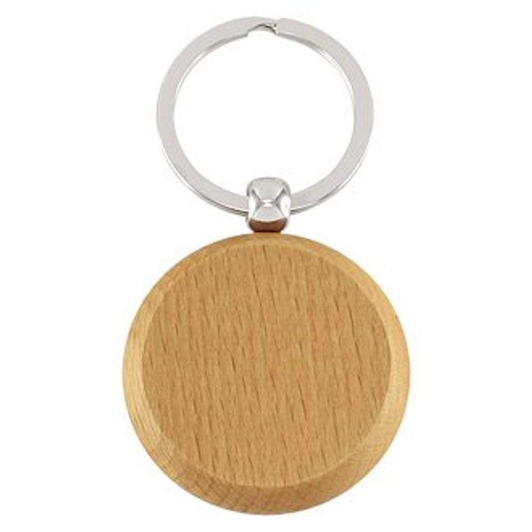 Llavero Redondo de Madera 1