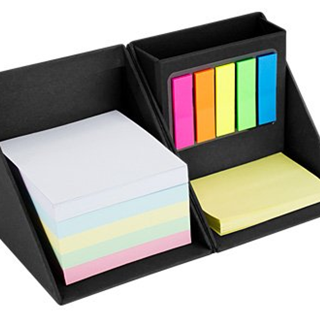 Memo Set Cubo Ecológico con Porta-Lápices 2