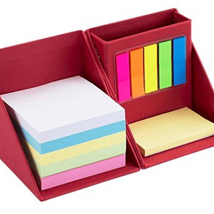 Memo Set Cubo Ecológico con Porta-Lápices 5