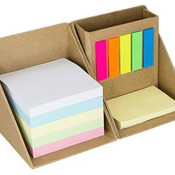 Memo Set Cubo Ecológico con Porta-Lápices 9