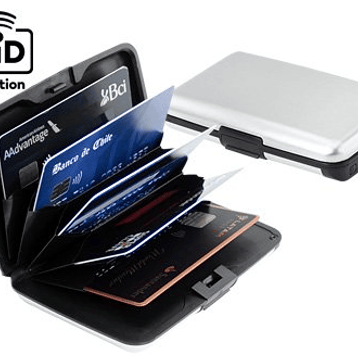 Porta-Tarjetas Anti-Clonación RFID con Power Bank 1