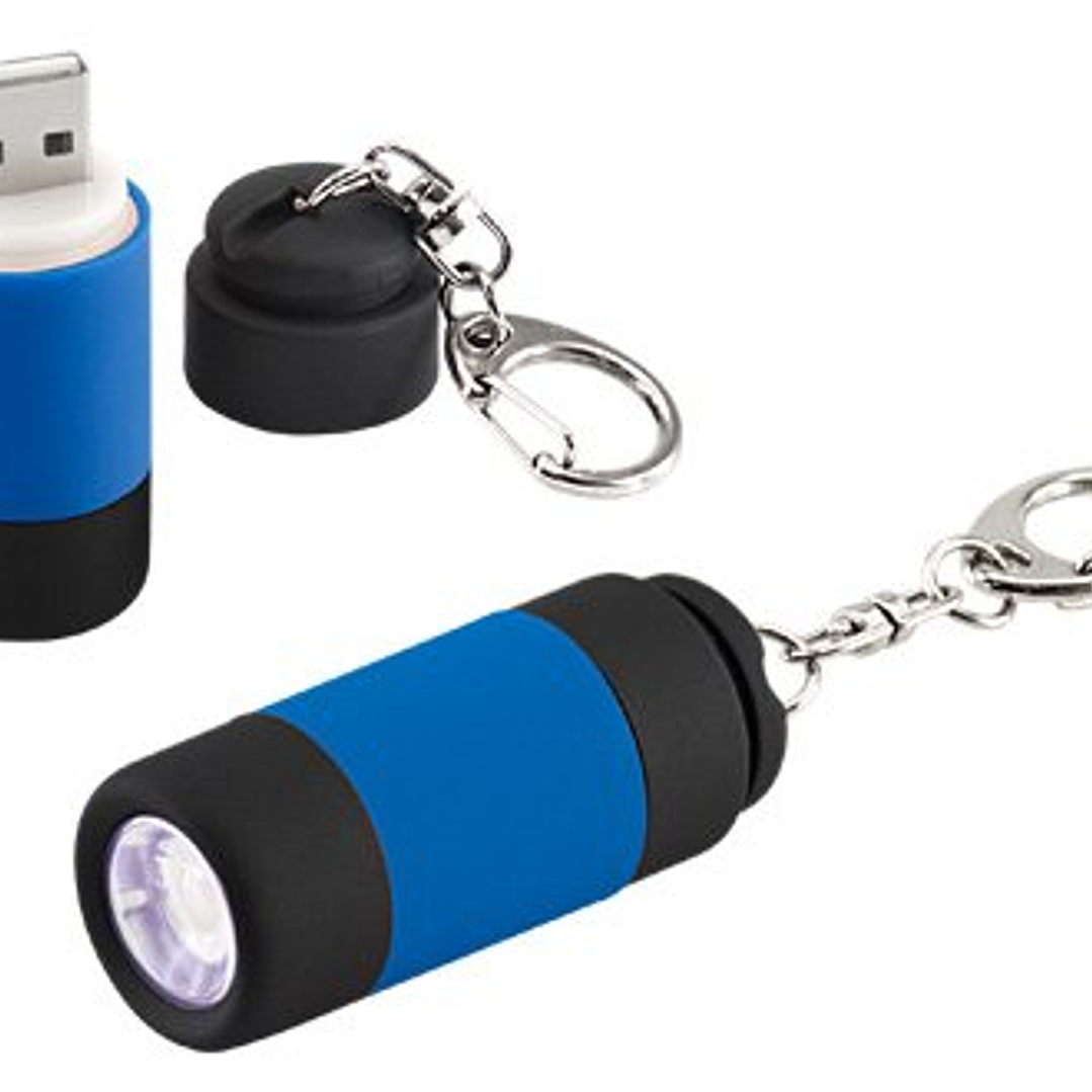 Llavero-Linterna LED Cargador USB 2