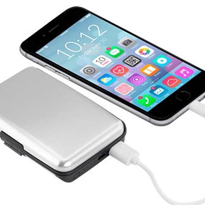 Porta-Tarjetas Anti-Clonación RFID con Power Bank 2