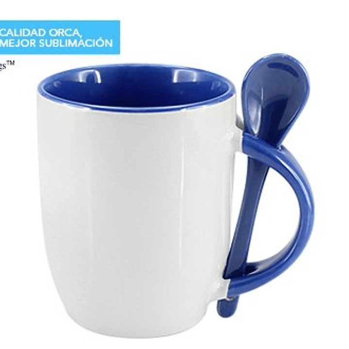 Tazón Cerámico Sublimación con Cuchara 8