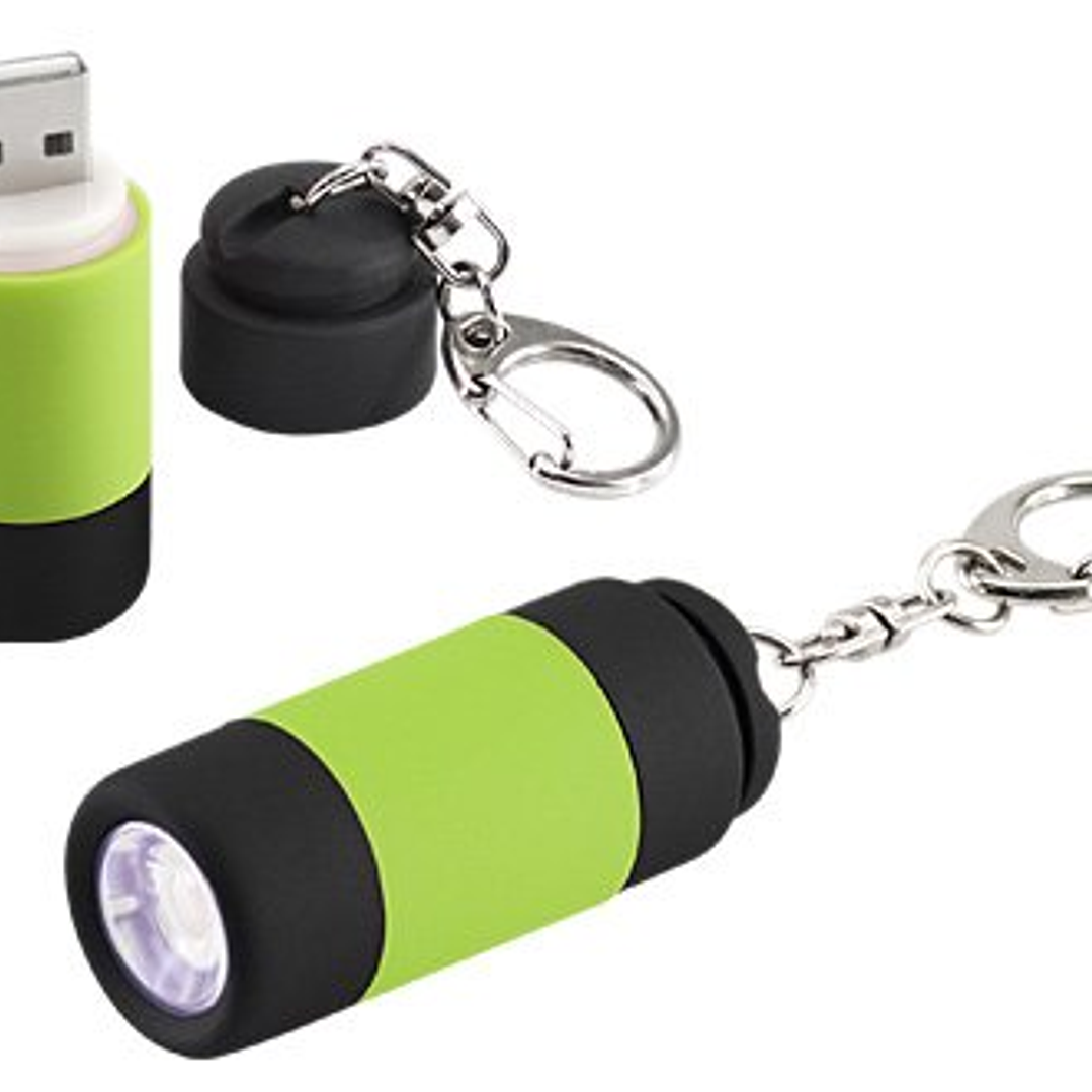 Llavero-Linterna LED Cargador USB 4