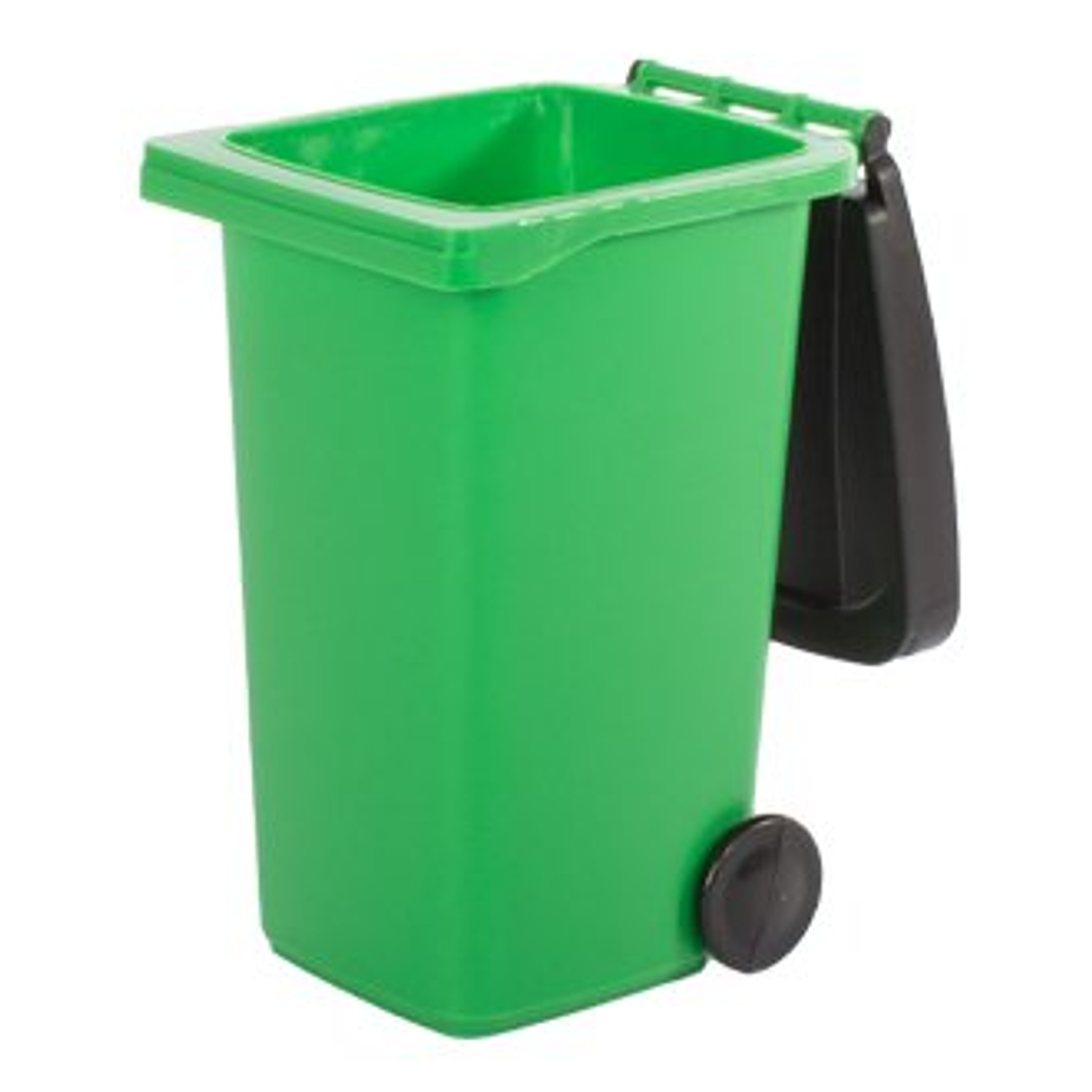Mini Basurero Verde de Sobremesa 1