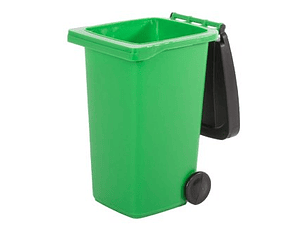 Mini Basurero Verde de Sobremesa