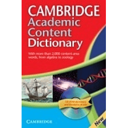 Cambridge Academic Content Dictionary + Cd rom