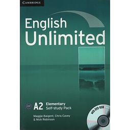 English Unlimited Elementary A2 Self study Pack workbook