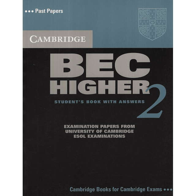 Cambridge Bec Higher 2 Student's Book With Key