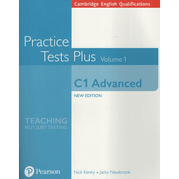 Practice Tests Plus C1 Advanced Volume 1 Book No Key