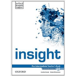 Insight Pre intermediate Teacher's Book + Resource Disk