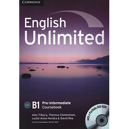 English Unlimited Pre intermediate B1 Coursebook With E po
