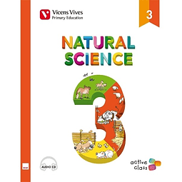Natural Science 3 Book + Audio Cd Active Class Vicens Vi