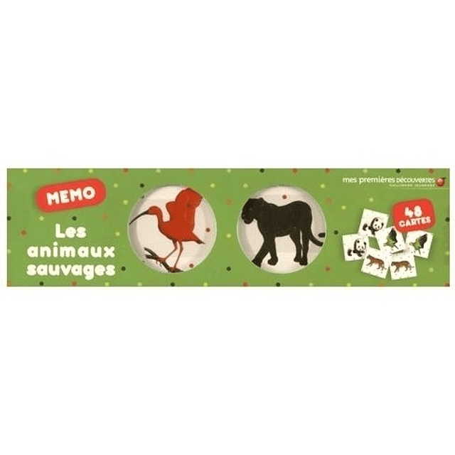 Memo Les Animaux Sauvages 48 Cartes