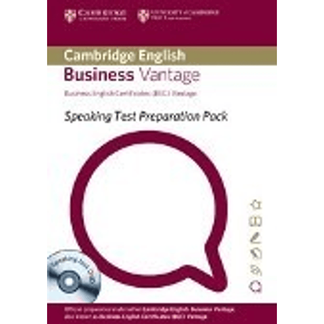 Bec Vantage Speaking Test Preparation Pack + Dvd