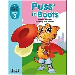 Puss In Boots + Cd rom Primary Readers Level 3