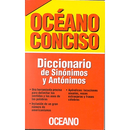 Oceano Diccionario Conciso De Sinonimos Y Antonimos