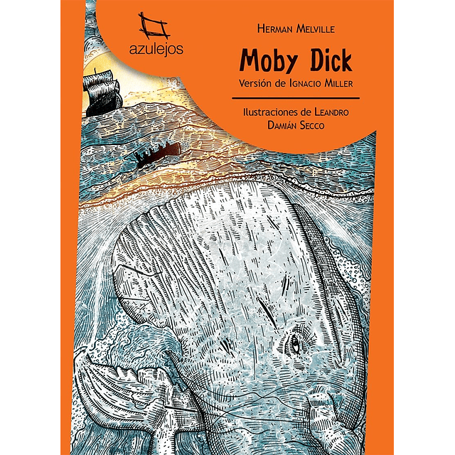 Moby Dick Azulejos Naranja