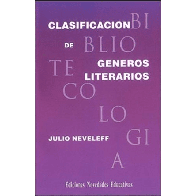 Clasificacion De Generos Literarios 2da edicion 