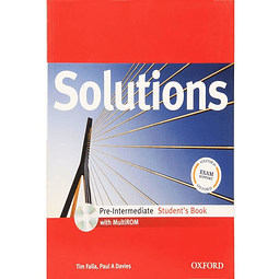 Solutions Pre intermediate Students Book