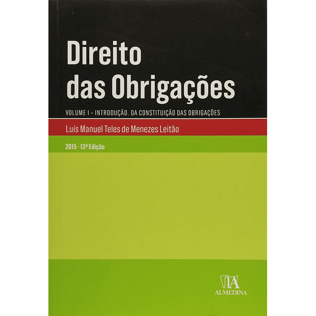 Direito Das Obrigações Introdução Da Constituição 