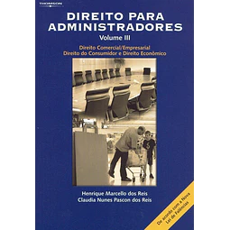 Direito Para Administradores Volume Iii Direito Comercial