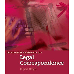 Oxford Handbook Of Legal Correspondence