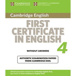 First Certificate In English 4 Student´s Book With Answer