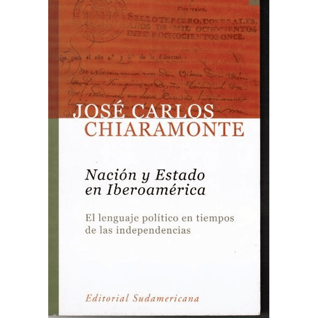 Libro NACION Y ESTADO EN IBEROAMERICA EL LENGUAJE POLITICO E