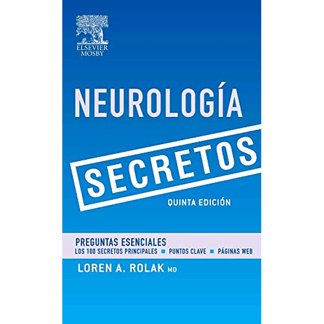 Libro Neurología Secretos De Loren A Rolak ELSEVIER