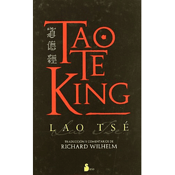 Libro TAO TE KING [TRADUCIDO POR WILHELM RICHARD] CARTONE De