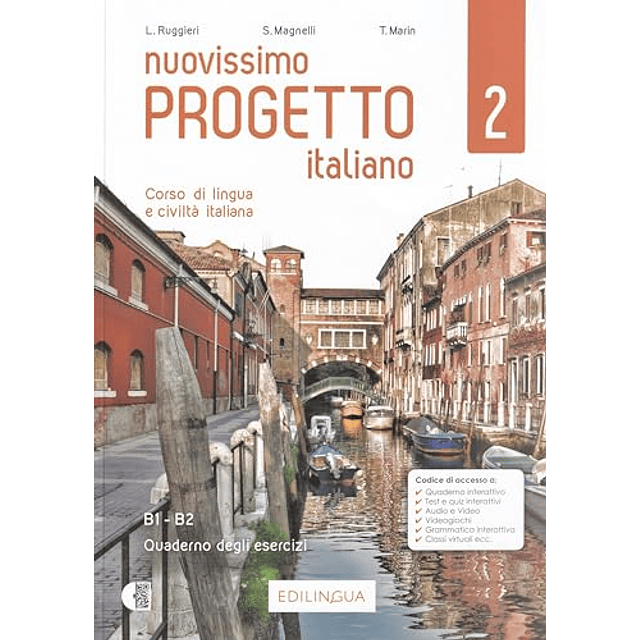 Libro Nuovissimo Progetto Italiano 2 b1 b2 Quaderno Degl