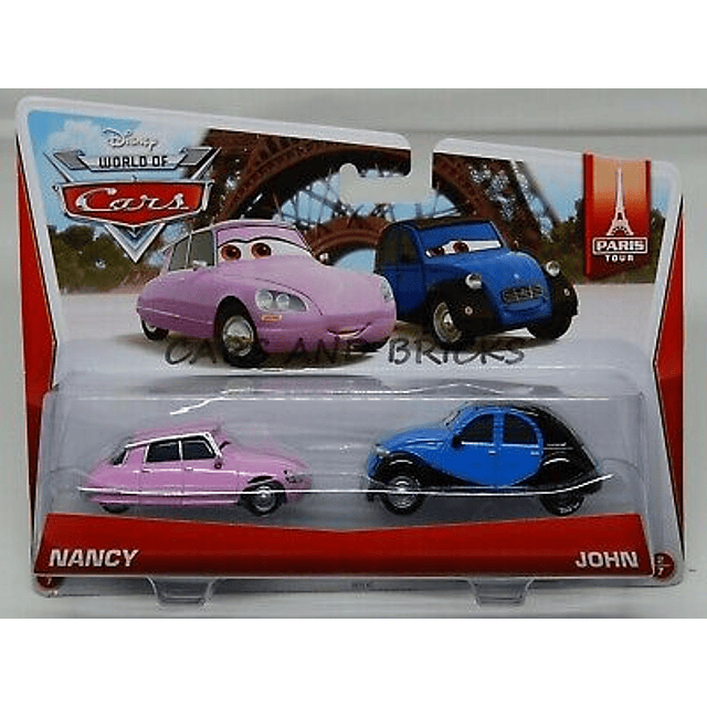 Disney Cars The Cars Nancy & World of John Diecast Car 2