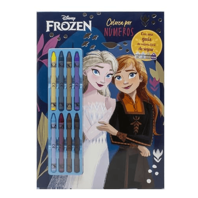 Frozen Colorea por números con ceras