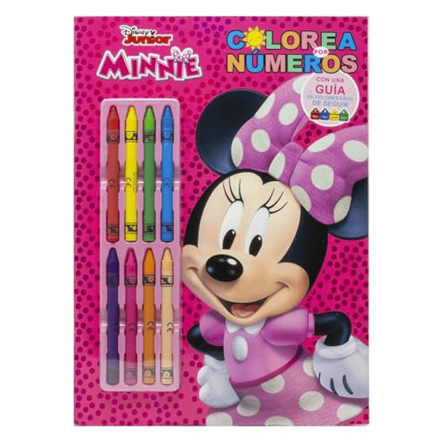 Minnie Colorea por números con ceras