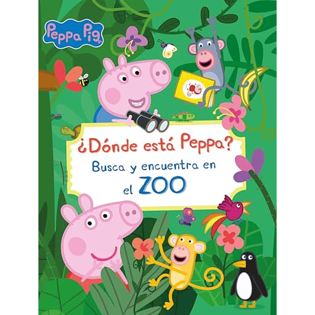 Peppa Pig Libro juguete ¿Dónde está Peppa? Busca y encuentra en el zoo