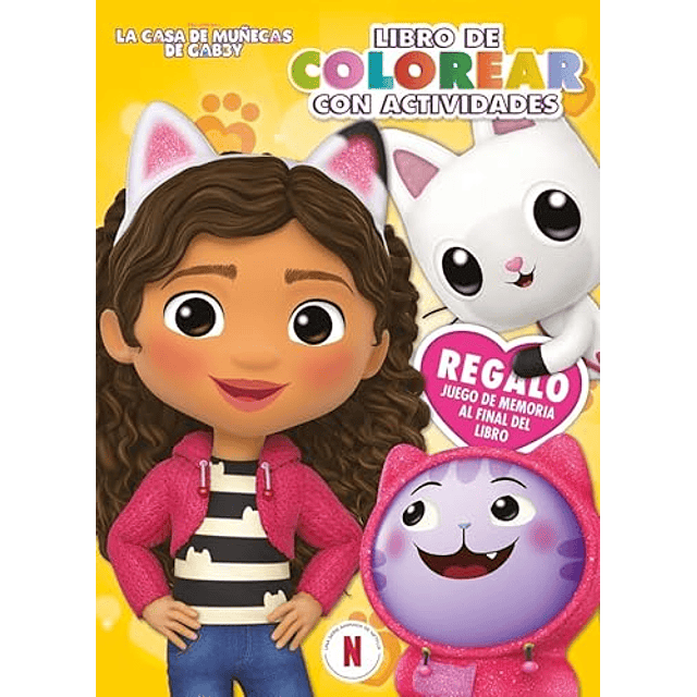 La casa de muñecas de Gabby Actividades El libro de colorear