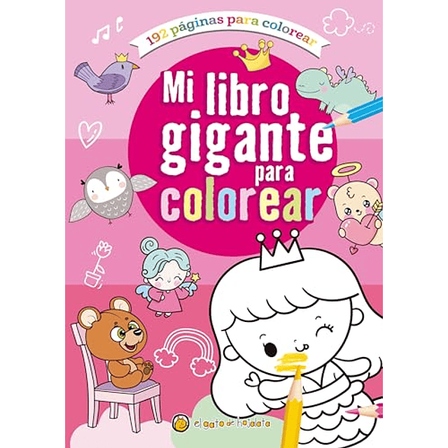 Mi libro gigante para colorear 1 Rosa
