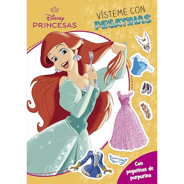 Princesas Vísteme con pegatinas 3