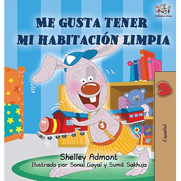 I LOVE TO KEEP MY ROOM CLEAN SPANISH BOOK FOR KIDS