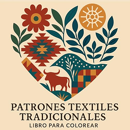 PATRONES TEXTILES TRADICIONALES LIBRO PARA COLOREAR