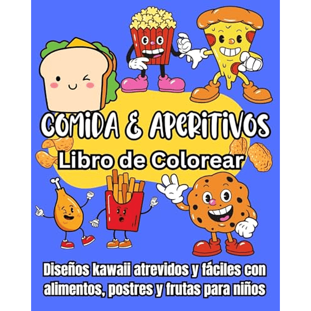 COMIDA Y APERITIVOS LIBRO DE COLOREAR