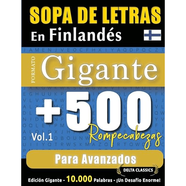 SOPA DE LETRAS EN FINLANDES FORMATO GIGANTE