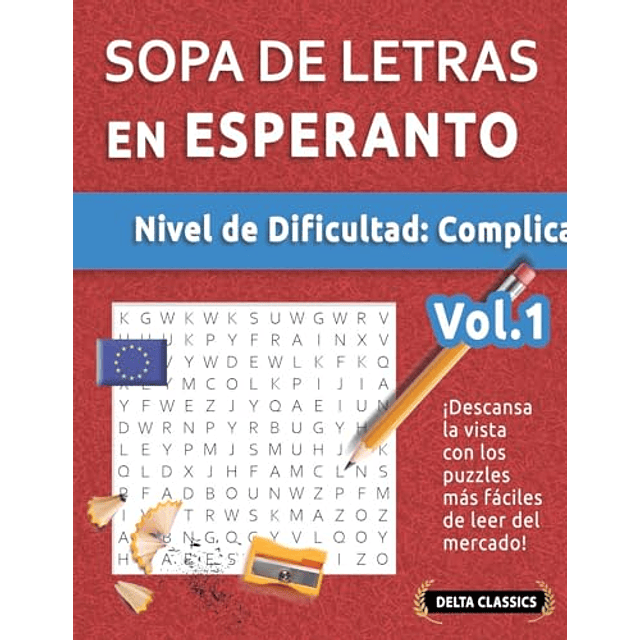 SOPA DE LETRAS EN ESPERANTO NIVEL DE DIFICULTAD