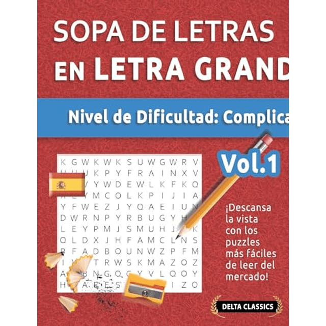 SOPA DE LETRAS EN ESPAÑOL NIVEL DE DIFICULTAD