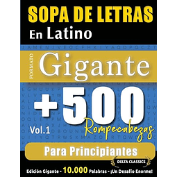 SOPA DE LETRAS EN LATINO FORMATO GIGANTE
