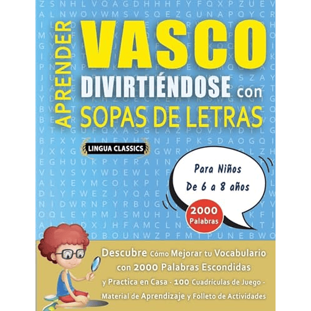 APRENDER VASCO DIVIRTIENDOSE CON SOPAS DE LETRAS PARA NIÑO