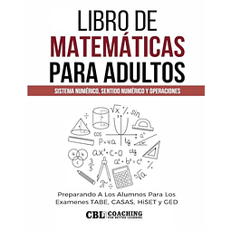 LIBRO DE MATEMáTICAS PARA ADULTOS