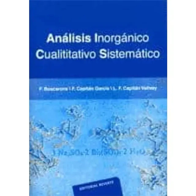 Análisis Inorgánico Cualitativo Sistemático
